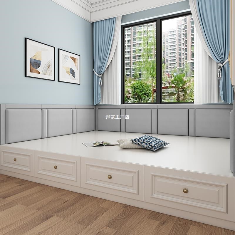 科技布榻榻米墙围软包靠背儿童防撞床围自粘炕围子床头板软包