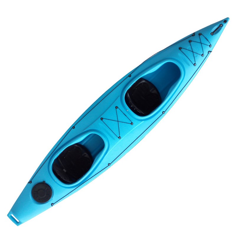 博荣工厂直销双人肥仔艇俱乐部专用艇皮划艇塑料硬艇超大载重稳定