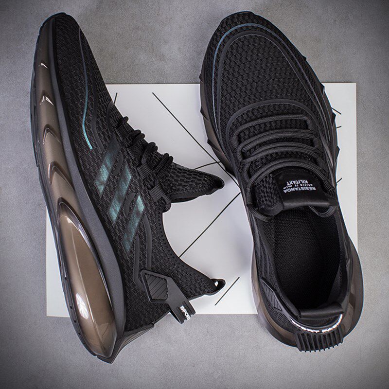 运动鞋男秋季新款45特大码休闲跑步鞋透气46飞织薄款47X脚宽男鞋4