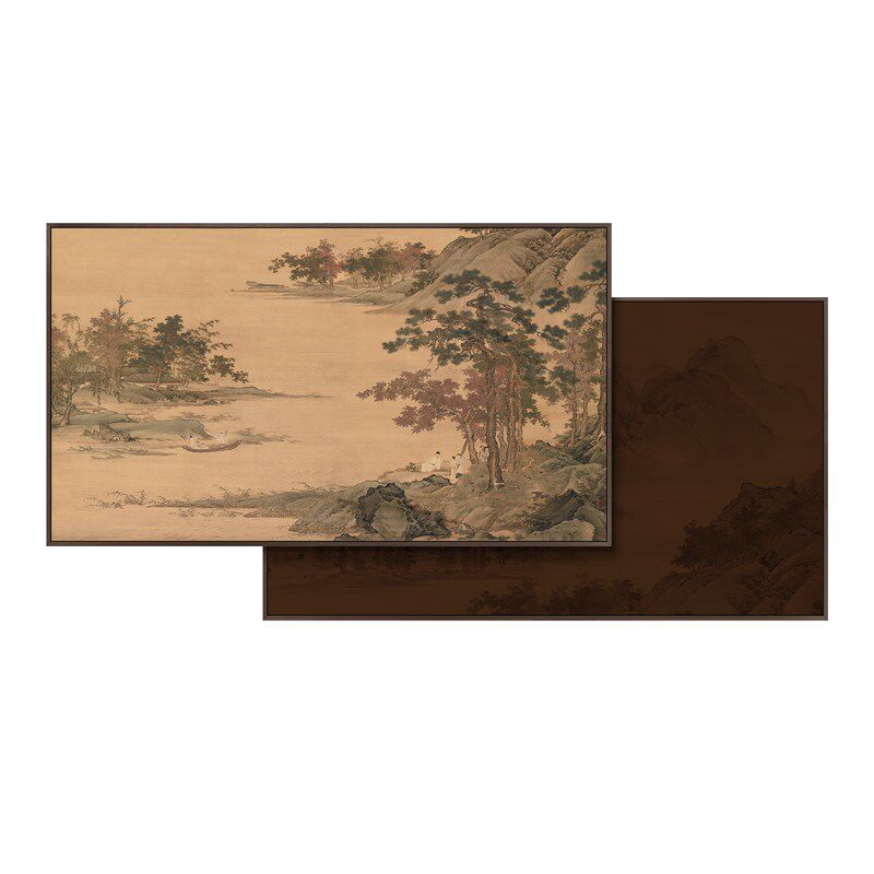 新中式客厅沙发背景墙装饰画高级感酒店餐厅浮雕立W体大尺寸挂画