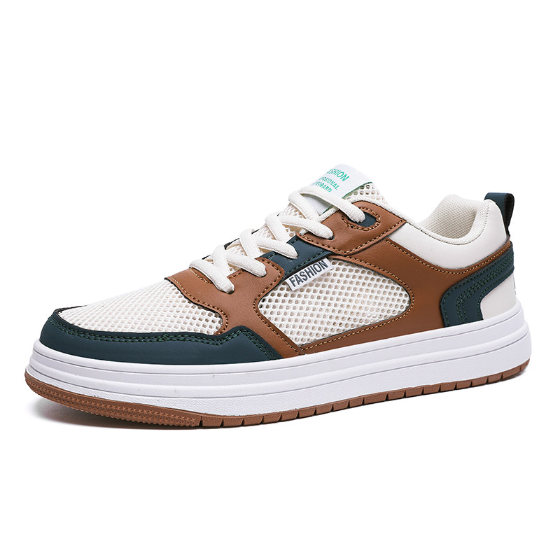 大尺码45码46夏季男鞋透气薄款夏天镂空板鞋男防臭47码W48鞋子男