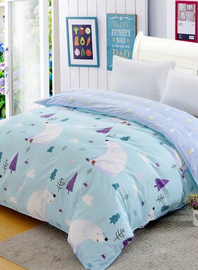 全棉被套单件斜纹单人学生1.5米双人20G0x230被罩1.8米2.2米