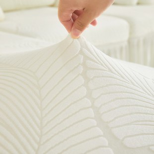 带贵妃位b的沙发套全包万能2024新款四季裙边奶油风防猫抓保护套