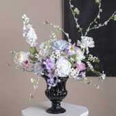 Sofe复古花陶瓷级感中古颜值家居摆件轻奢插花多肉花盆