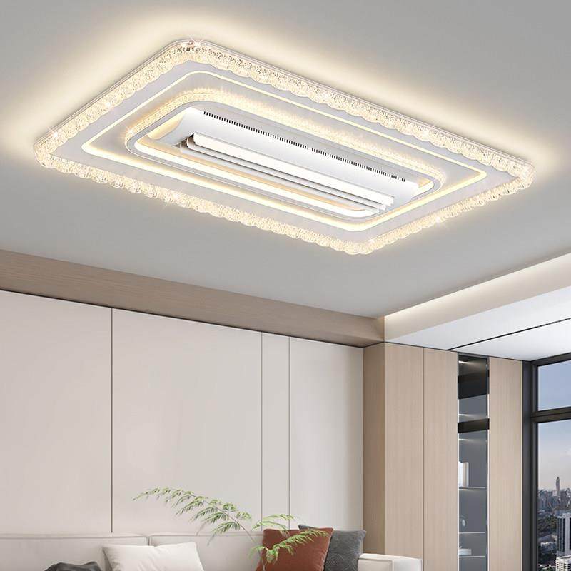 负离子风扇灯客厅无叶风扇灯现代简约餐厅吸顶灯护眼全光谱卧室灯