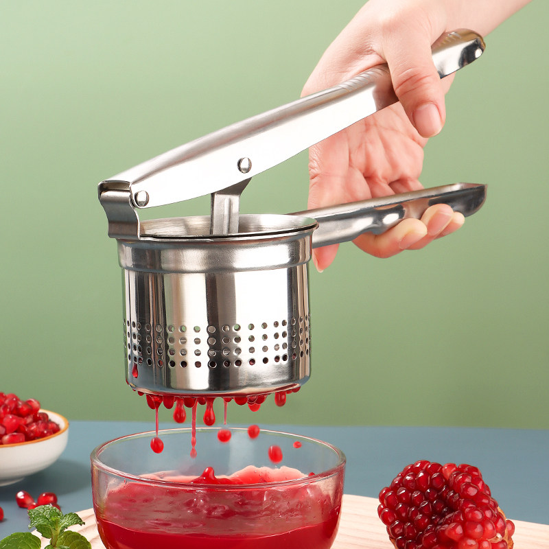 不锈钢石榴榨汁器西瓜榨汁机手动榨汁神器挤压式橙汁压榨器榨汁机