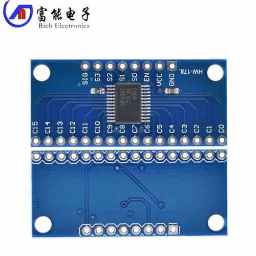 CD74HC4067高速CMOS 16通道模拟多路复用器 Analog/Digital