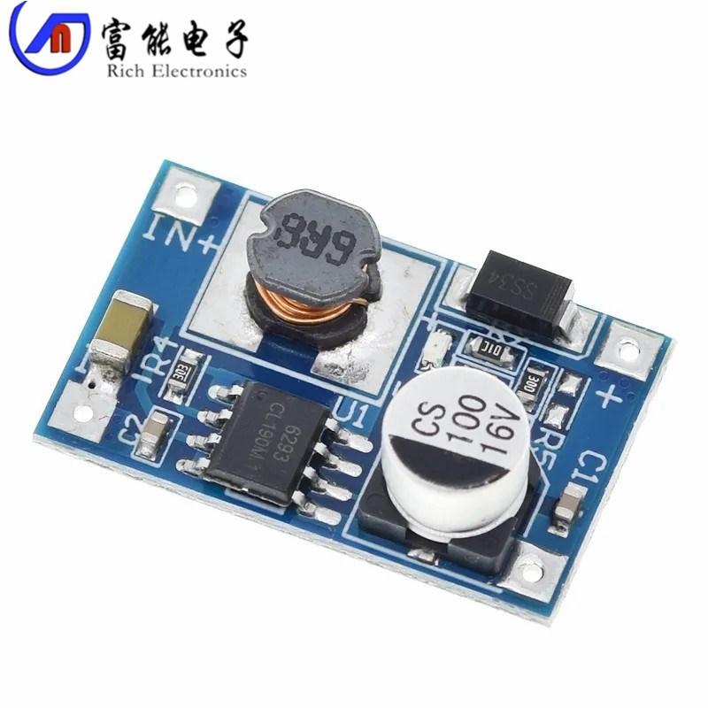 8W大功率升压模块 输入3V-6V转12V 3.7V锂电池充电宝USB升压板