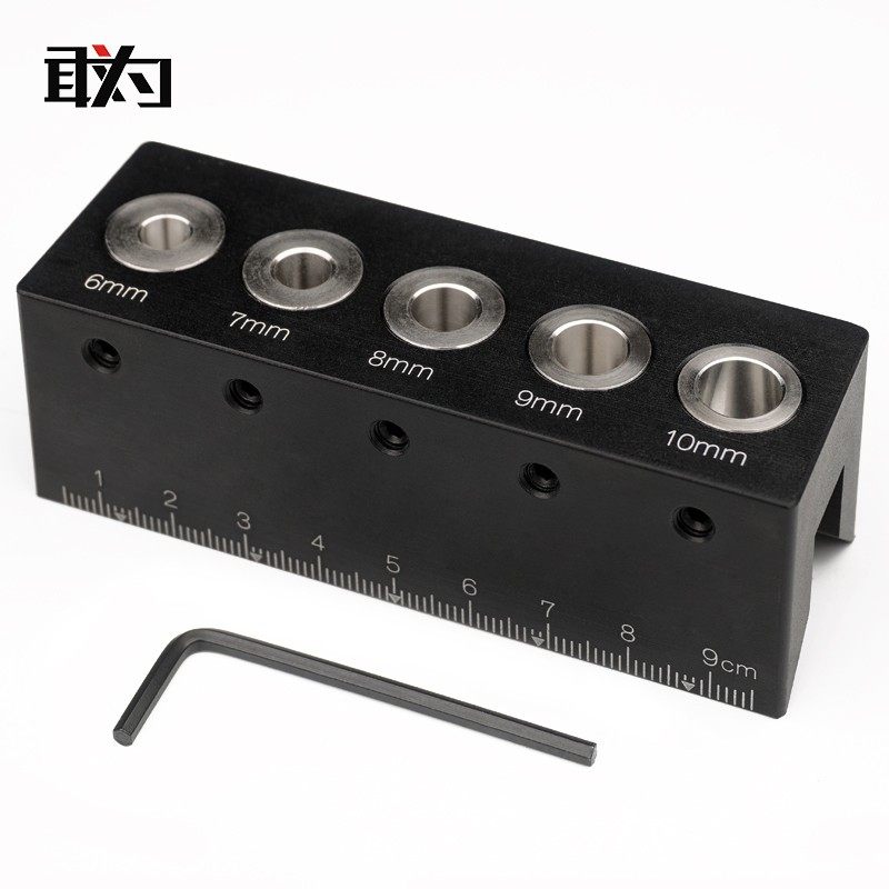 圆管打孔器定位器圆木90直角圆木榫定位辅助木工钻孔器敢为制造