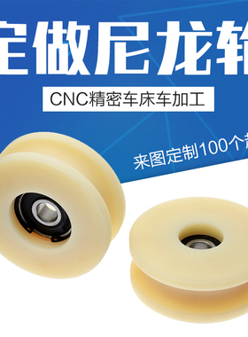 尼龙滑轮包塑轮PA66 POM开模具\车加工定做非标定制补差价【1元】