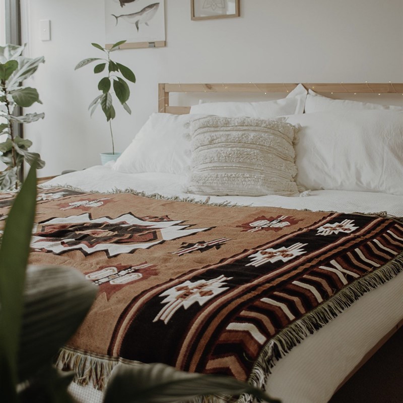 【支持抖音面单】民族风 酒店客栈别墅毯子摩洛哥床尾巾毛毯床旗