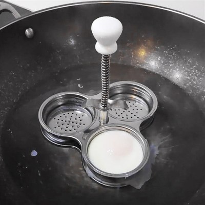 跨境电商 不锈钢煮蛋器蒸蛋器 egg poacher炖蛋小工具 特色产品