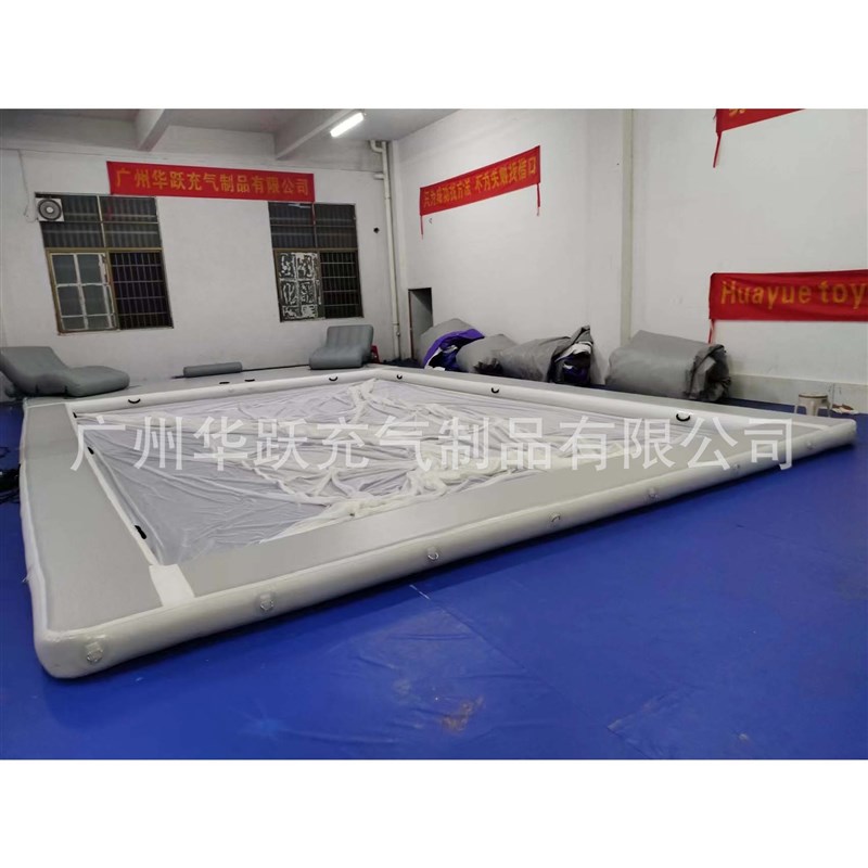 水上充气浮台游泳池遮阳帐篷游艇休闲平台垫海上浮岛浮排浮床魔毯