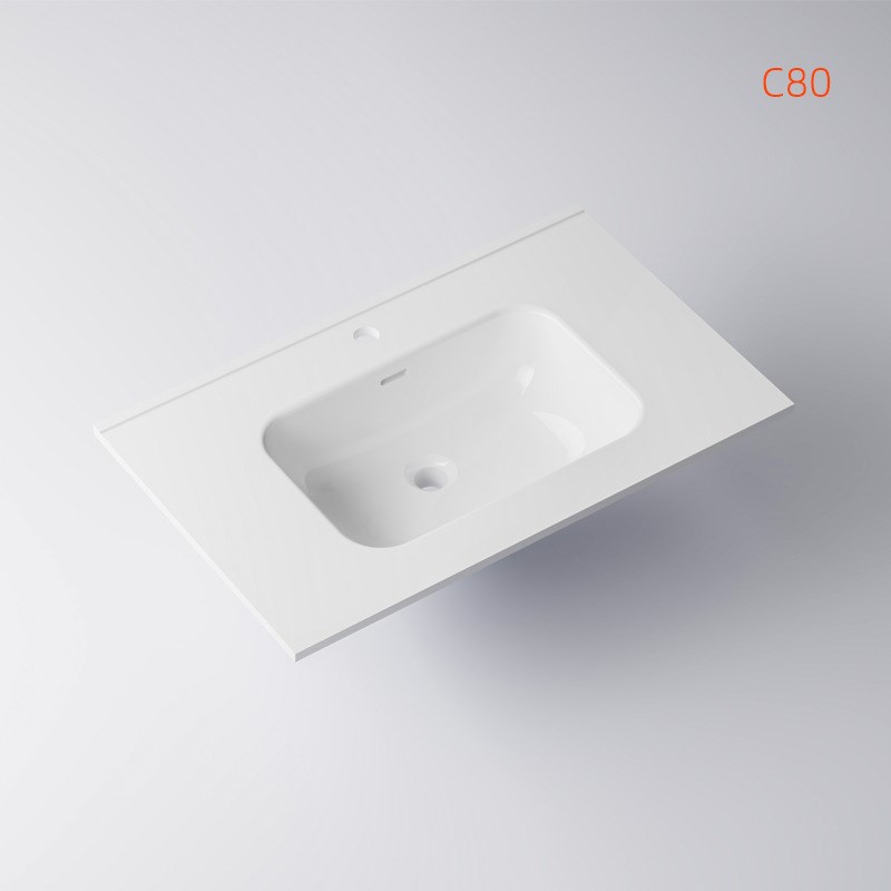 高拉科技家用卫生间阳台50宽系列盆胆深度14CM陶瓷一体盆台上盆