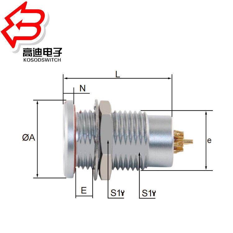 厂家现货 推拉环形弯头连接器 自锁公母头航空插头插座