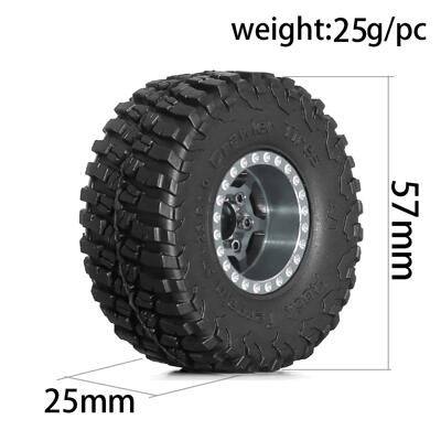 1/18 TRX4M路虎烈马1.0英寸轮胎轮毂 攀爬车铝合金轮毂 SCX24 FMS