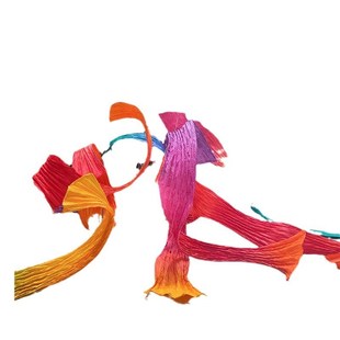 花飞花装置艺术商场中庭酒店大堂售楼处大型悬挂纸艺飘带装饰道具