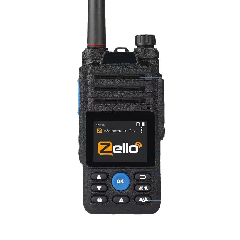 全球对讲walkie-talkie车台安卓系统4G公网手持ZELLO对讲机