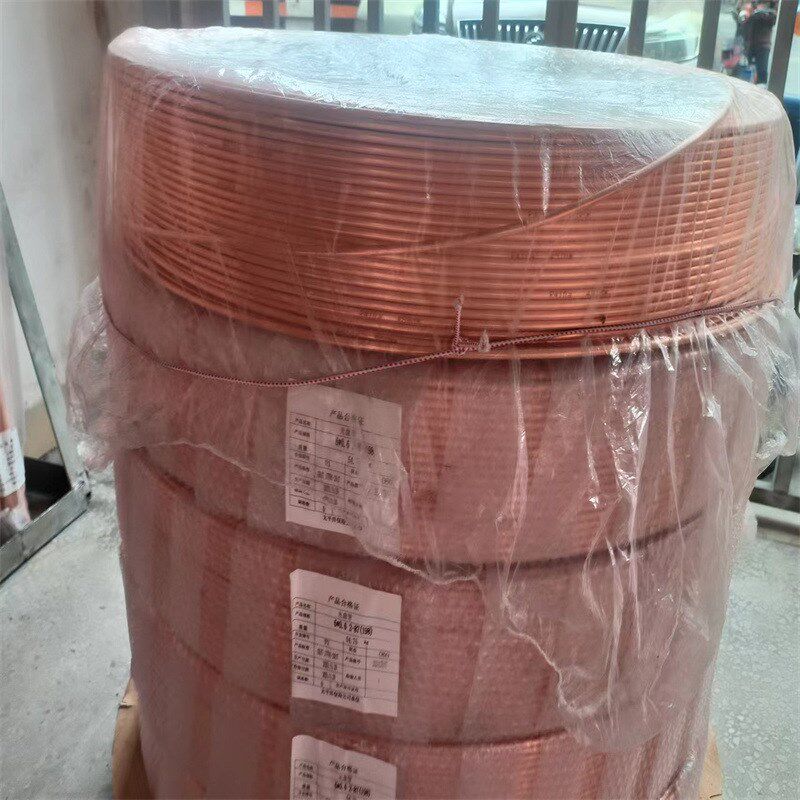 现货T2包塑紫铜管C1100空调铜管 蚊香紫铜盘管 TP2磷脱氧铜管