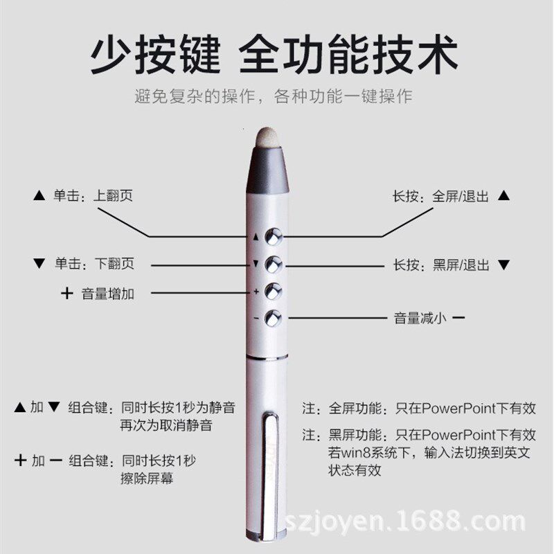 希沃电子白板触控翻页笔PPT触摸屏手写笔多功能上课演讲教师用