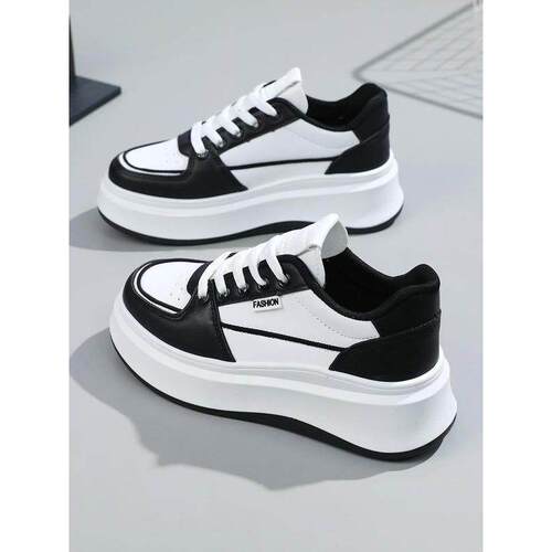 款Women's Fashionable Lace Up Low Top Sneakers Casual