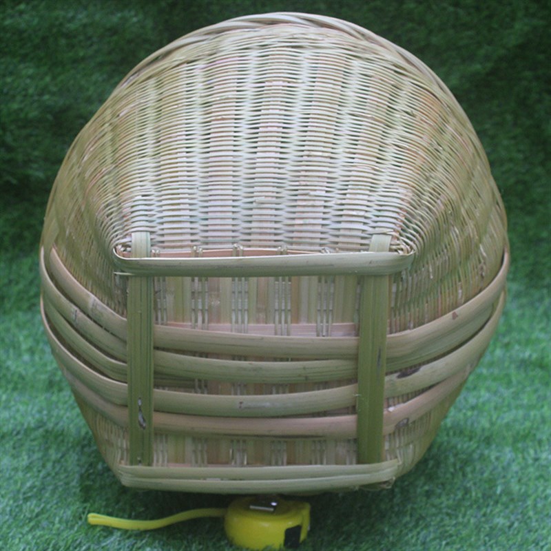 手工编织竹篮子装水果蔬菜圆形手提菜篮竹筐鸡蛋竹编篮家用竹圆筐