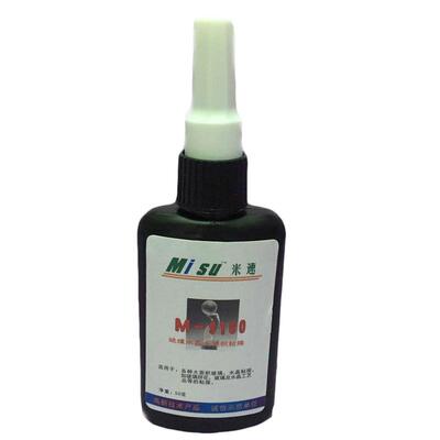 米速9100无影胶 玻璃水晶无影胶固化胶 大面积粘接UV胶 胶水50g
