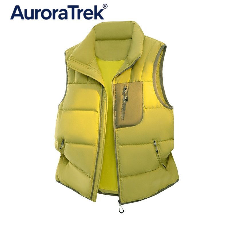 AuroraTrek羽绒马甲男女情侣款立领保暖背心宽松外套,男装,羽绒马甲,淘宝优惠券,粉丝福利购,淘宝优惠卷