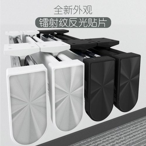 新品镭射伸缩裤抽衣帽间衣柜内置滑轨抽拉裤架顶装推拉式挂衣杆