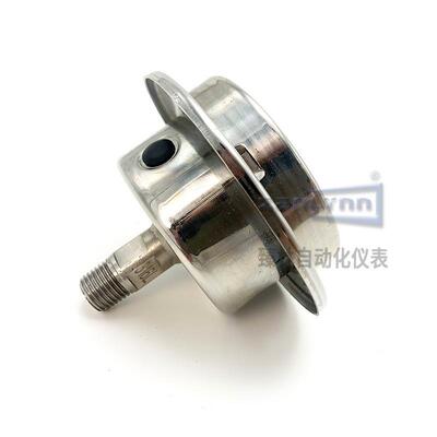 YBN-60ZT水压真空表面板式 M14*1.5G1/4不锈钢轴向带边耐震压力表