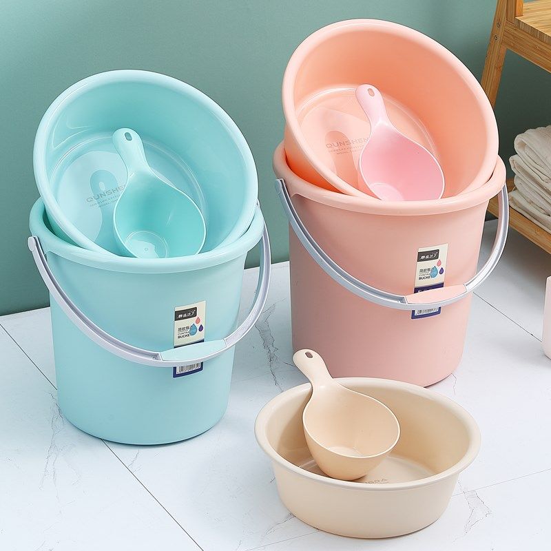 水桶塑料脸盆学生宿舍用洗u澡桶加厚储水用桶家用手提洗衣圆桶盆