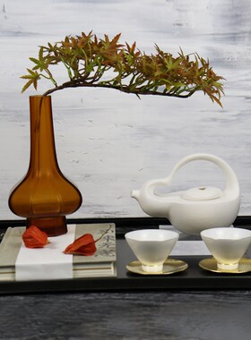 陶亦淘琉璃花瓶新中式茶几飘窗组合陈设品日R式简约售楼处客厅