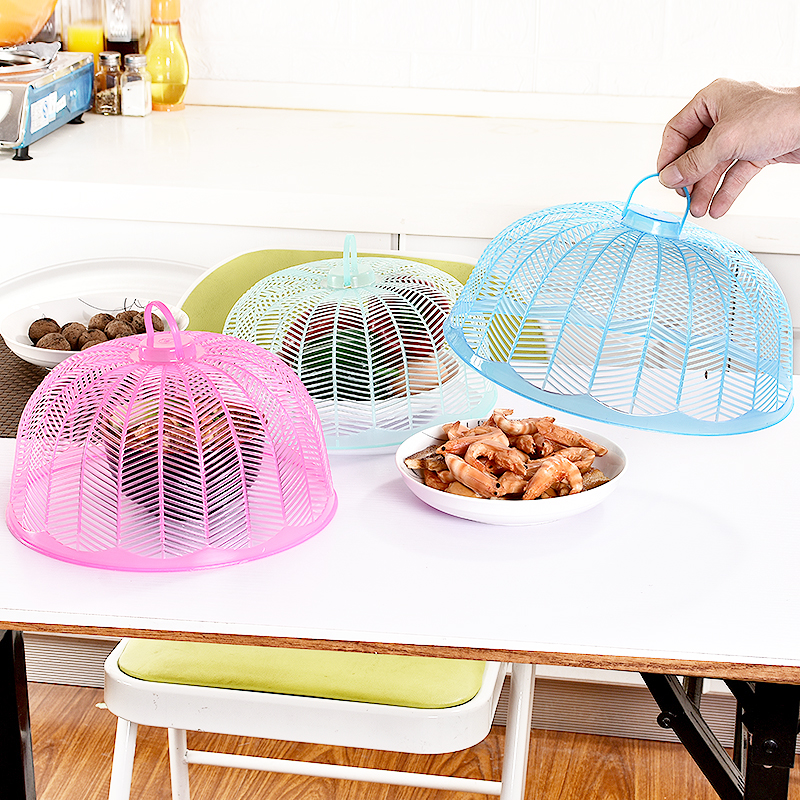 10个装家用防蝇防m蚊饭菜罩单盘食物菜罩桌罩盖菜罩罩菜伞碗罩包