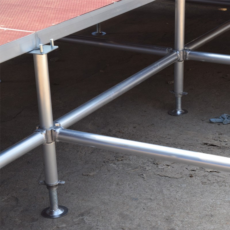 铝合金舞台厂家供应卡扣插片活动舞台大型户外升降拼装舞台桁架