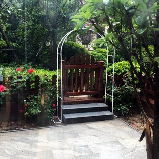 拱门花架爬藤架花园月季 饰 花支架铁线莲绿萝植物架户外花门庭院装