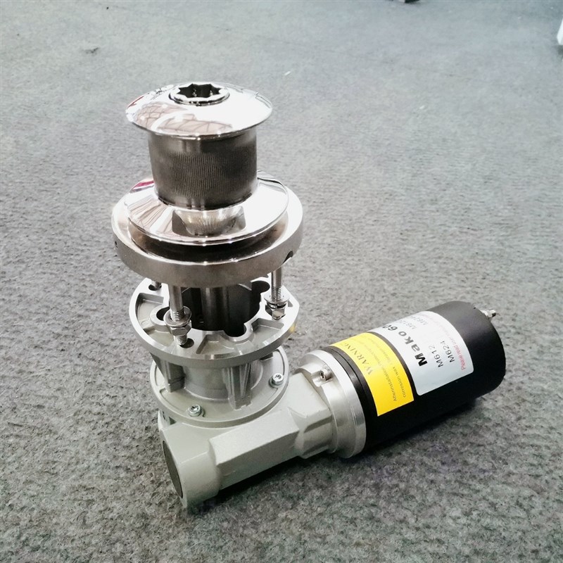 游艇船用锚机电动起锚立式绞盘落锚 船舶配件快艇钓鱼艇 铝合金艇