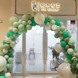 高级感气球拱门商场开业活动拱门周年庆生日派对装饰场景布置气球