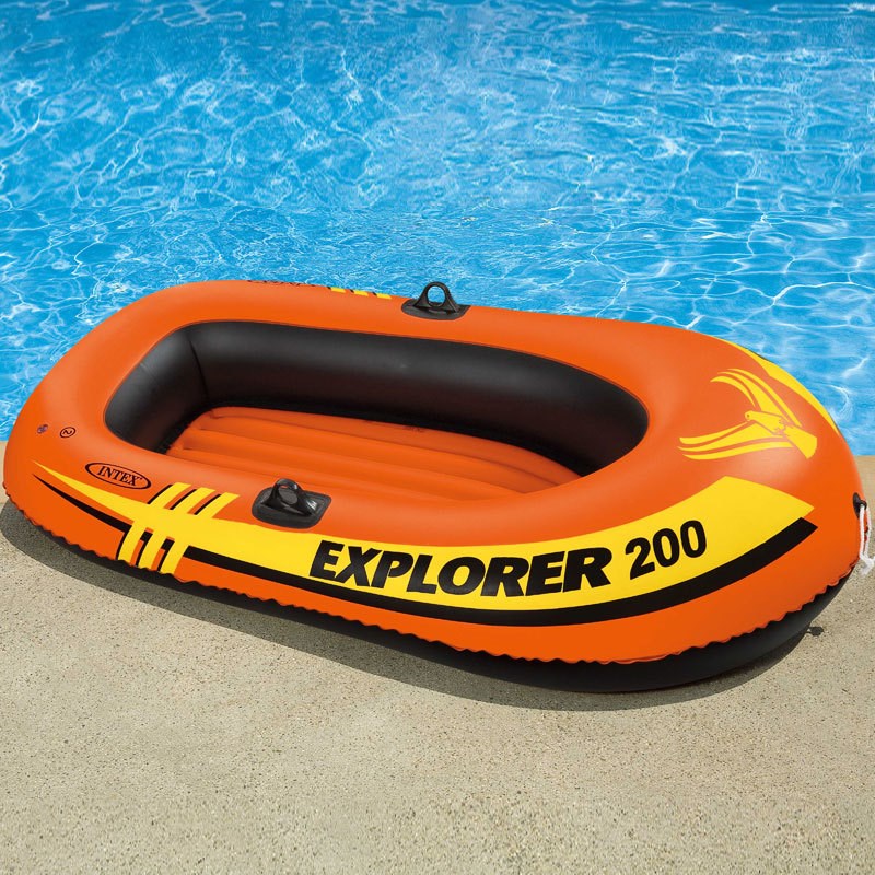 INTEX58331探险者双人充气船两人充气船皮划艇橡皮船钓鱼船加厚