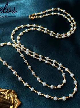 轻奢淡水珍珠满天星辰项链