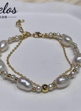 知珍原创巴洛克珍珠手链