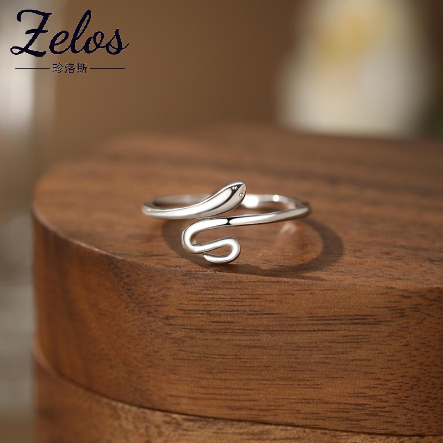 S999足银蛇形戒指阿宝设计