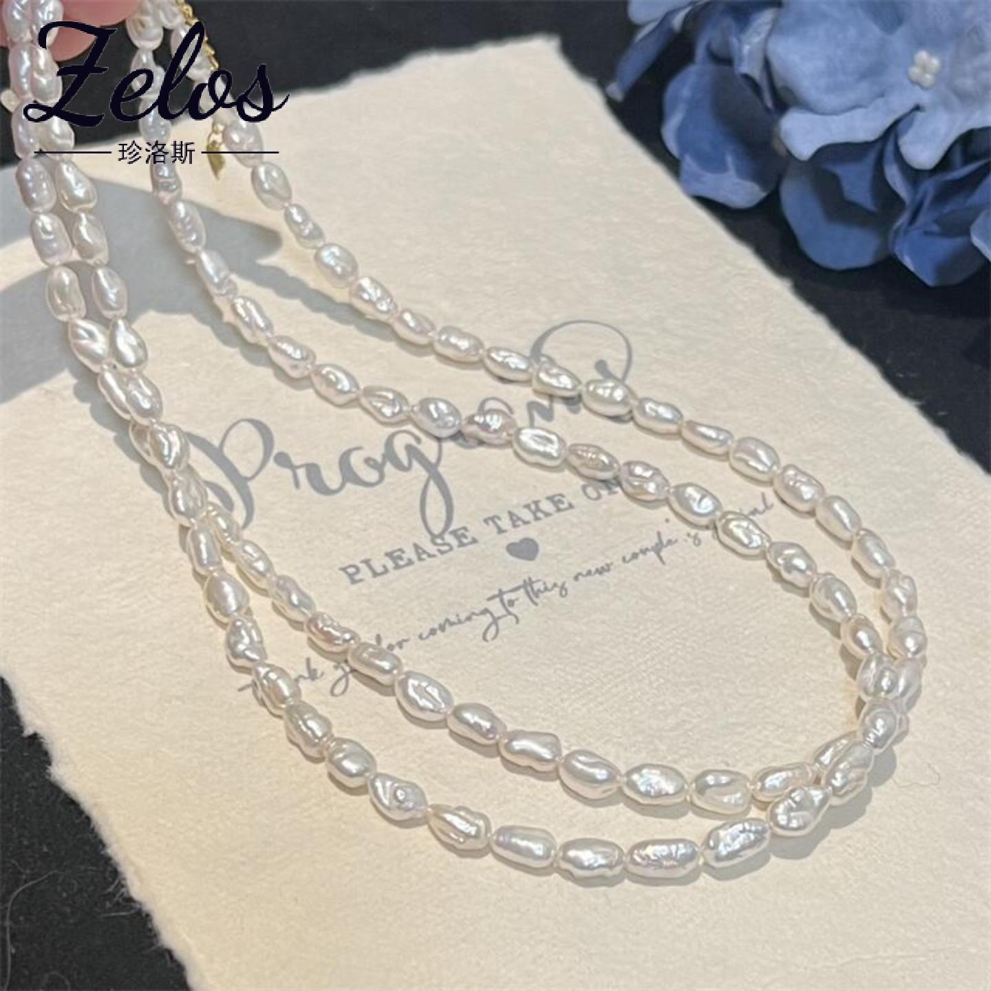 S925纯银巴洛克碎银项链