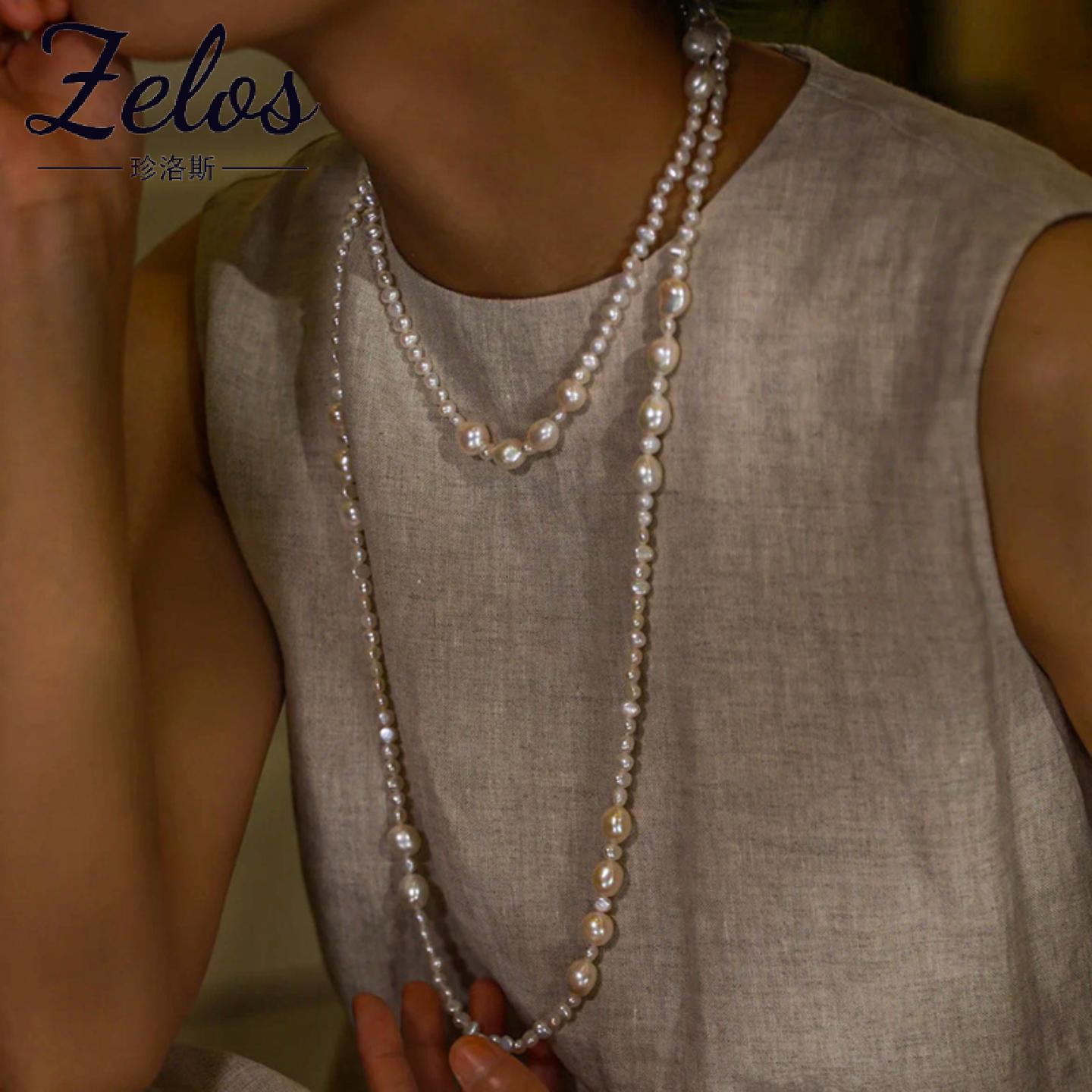 巴洛克毛衣链小香风珍珠项链