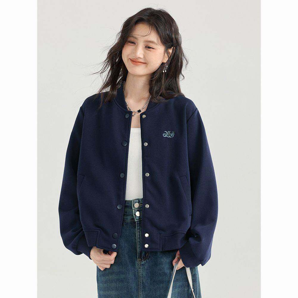 棒球服女薄款外套2026春秋款韩版开衫上衣宽松百搭休闲小个子卫衣