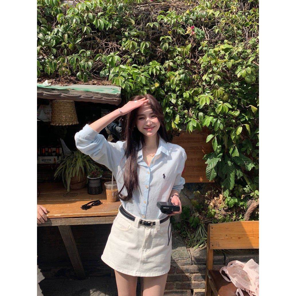 白色牛仔短裙女2026春夏新款高腰百搭显瘦防走光字包臀半身裙子