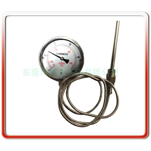 供应100MM径向无边软管压力式温度计WTQ280压力式温度计