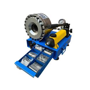 手动缩管机小型胶管扣压机液压油管缩口机便携式不锈钢圆管压管机