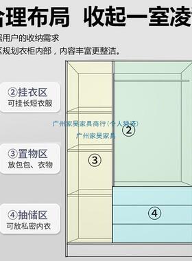 实衣柜新2025款小户型小房间KUF爆衣柜家用卧款室收纳木简易两门