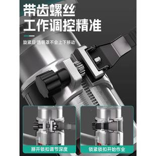 伯特无刷锂尔电修边机充式多能木工550电开槽机铝塑板雕刻机小锣