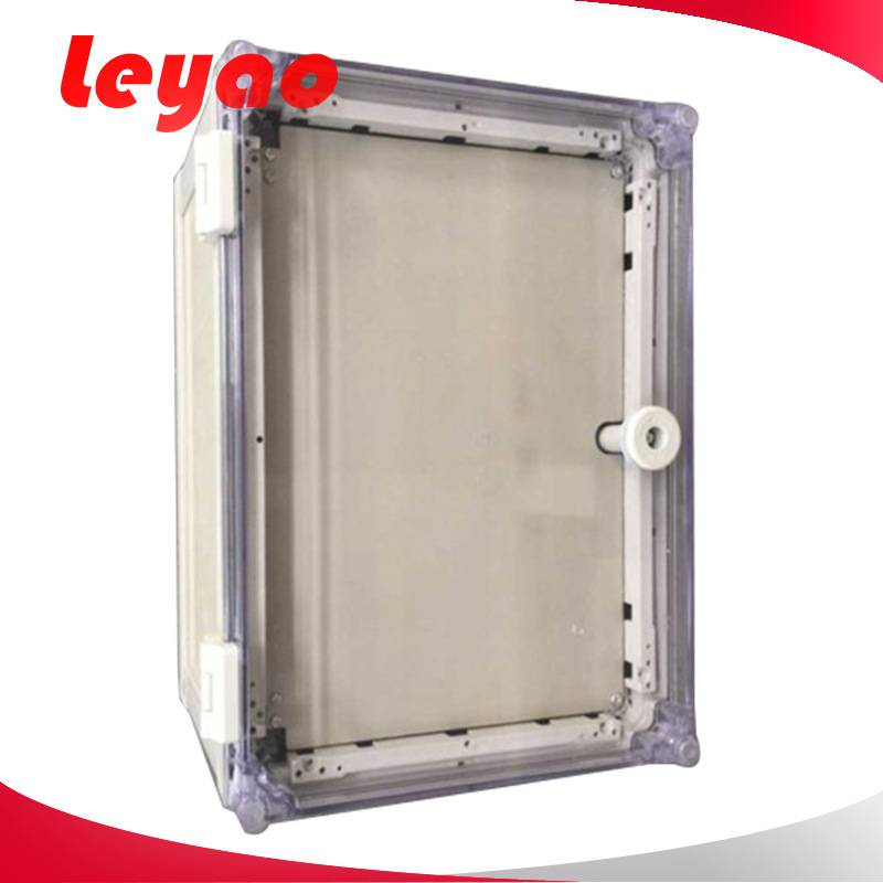 带中门内门监控电源检修箱 塑料配电箱 透明防水箱 600×400×260
